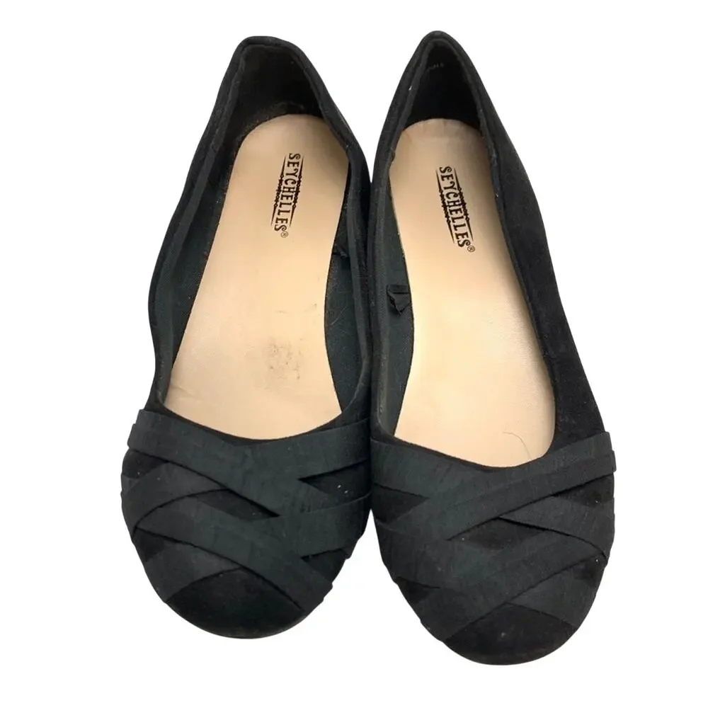 SEYCHELLES Anthropologie Black POODLE Shoes sz 6.5